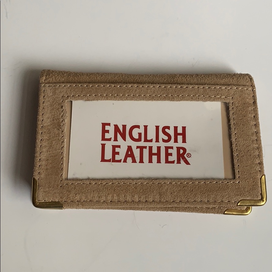 Vintage Suede Leather Card Holder Wallet